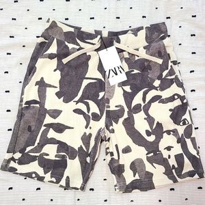 Zara Men's Hybrid Shorts - Gray and Cream